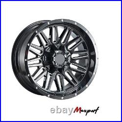 For F-150 4Runner Tacoma 20x10 Black Milling Spoke Wheel Rim for 6x139.7 ET -24