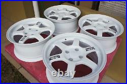 For Honda dc2 ek9 ef8 ef9 sb3 eg6 gd3 JDM 15 Racing Style white wheels rim TE