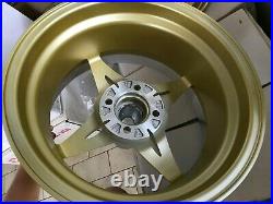 For MX5 Miata E30 civic eg6 JDM Retro 4spoke riverge Style 15 15x8 wheels rim