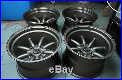 For Miata MX5 Civic E30 na nb na8c na6c JDM 15X10 Retro Banana Style wheels rim