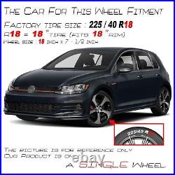 For VW GOLF GTI OEM Design Wheel 18 18x7.5 2014-2020 Machined Black Rim 69980 For VW GOLF GTI OEM Design Wheel 18 18x7.5 2014-2020 Machined Black Rim 69980