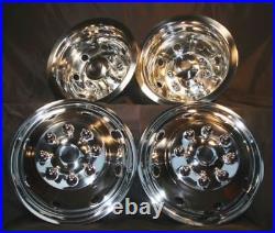 Ford-E350-E450-RV-Motorhome-16 8 hole Stainless-Dually-Wheel-Simulators-SNAP ON Ford-E350-E450-RV-Motorhome-16 8 hole Stainless-Dually-Wheel-Simulators-SNAP ON