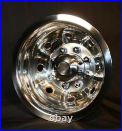 Ford-E350-E450-RV-Motorhome-16 8 hole Stainless-Dually-Wheel-Simulators-SNAP ON Ford-E350-E450-RV-Motorhome-16 8 hole Stainless-Dually-Wheel-Simulators-SNAP ON