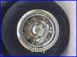 Ford Econoline E350 E450 16 8 Lug Dual Steel Wheel Simulators Dually Hubcaps