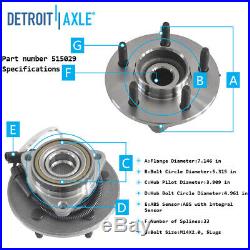 Ford F150 00-03 4x4 ABS 6pc Upper Control Arm Lower Ball Joint Wheel Bearing Hub