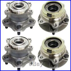 Front & Rear Right+Left Side New Set of 4 Wheel Hubs LH RH for Infiniti M35