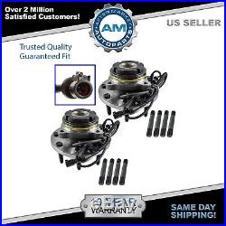 Front Wheel Hub & Bearing LH & RH Pair Set for Ford F250 F350 Excursion 4x4