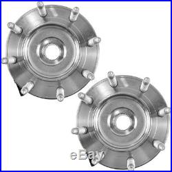 Front Wheel Hub & Bearing Pair Set for Chevy GMC Truck 8 Lug 4X4 4WD with ABS