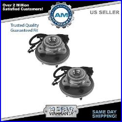 Front Wheel Hub & Bearing Pair Set for Explorer Aviator Mountaineer with ABS