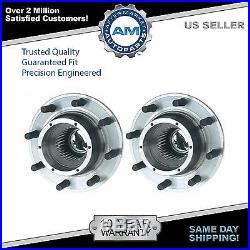 Front Wheel Hub & Bearing Pair Set for Ford Super Duty 4WD 4x4 Dual Rear Wheels