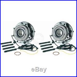 Front Wheel Hub & Bearing Pair Set for Ford Super Duty 4WD 4x4 Dual Rear Wheels