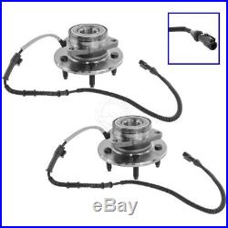 Front Wheel Hub & Bearing Pair for 00-04 F150 Pickup Truck 4WD 4x4 with ABS