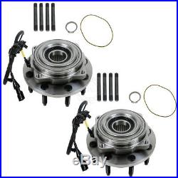 Front Wheel Hub & Bearing Pair with ABS 4WD 4x4 SRW for F250 F350 F450 F550