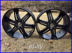 GENUINE 24 DUB Rims Black Rims 6x139.7 Wheels Suburban Tahoe Escalade Denali GENUINE 24 DUB Rims Black Rims 6x139.7 Wheels Suburban Tahoe Escalade Denali