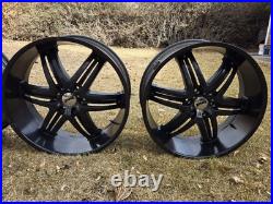 GENUINE 24 DUB Rims Black Rims 6x139.7 Wheels Suburban Tahoe Escalade Denali GENUINE 24 DUB Rims Black Rims 6x139.7 Wheels Suburban Tahoe Escalade Denali