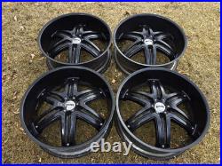 GENUINE 24 DUB Rims Black Rims 6x139.7 Wheels Suburban Tahoe Escalade Denali GENUINE 24 DUB Rims Black Rims 6x139.7 Wheels Suburban Tahoe Escalade Denali