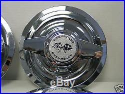 GM Chevy Rally Wheel Spinner Caps 62 63 Nova Wire Wheel