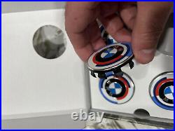 Genuine BMW 50th Year Anniversary Wheel Centre Cap Badge Emblem 112m 36125A57484