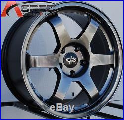 Hyper Black 17x8 +44 Rota Grid 5x100 Wheels Fit Subaru Impreza 2.5 Wrx Wagon Brz