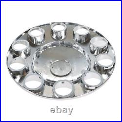 High-end Chrome Hub Cover Front&Rear Lug Semi Truck Wheel Kit Axle Cover 33mm High-end Chrome Hub Cover Front&Rear Lug Semi Truck Wheel Kit Axle Cover 33mm