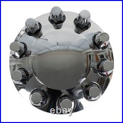High-end Chrome Hub Cover Front&Rear Lug Semi Truck Wheel Kit Axle Cover 33mm High-end Chrome Hub Cover Front&Rear Lug Semi Truck Wheel Kit Axle Cover 33mm