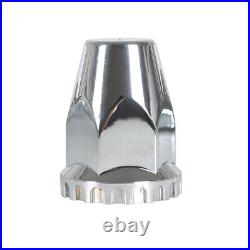 High-end Chrome Hub Cover Front&Rear Lug Semi Truck Wheel Kit Axle Cover 33mm High-end Chrome Hub Cover Front&Rear Lug Semi Truck Wheel Kit Axle Cover 33mm