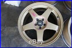 JDM 17 Rays S201 wheels 22b RS-Zero 5x100 sti forged for SF5 Subaru Impreza GC8