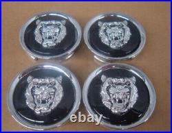 Jaguar Black Wheel Badge Emblem Center Hub Cap Set Of 4 MXD6249CA Fits 1988-2012