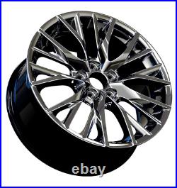 Lexus Wheels 18x8 RX Rims 5x114.3 CB 60.1mm set of 4 HYPER BLACK