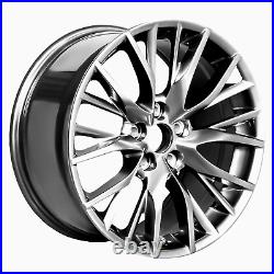 Lexus Wheels 18x8 RX Rims 5x114.3 CB 60.1mm set of 4 HYPER BLACK