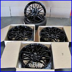 M3 M4 Style 20x8.5/9.5 Gloss Black Wheels Fit BMW F30 328i 335i 340i (Set of 4)