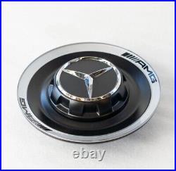 Mercedes Benz GT63 S63 SL63 GLS63 E63 AMG Dull black center cap wheel hub cover