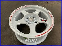 NEW 15 inch EVO Regamaster design WHITE wheel (set of 4) 4x100 Honda Toyota Kia