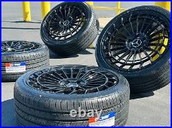 NEW 20 Black Rims Wheels Tires Fits Mercedes Benz S63 S65 S500 S550 S560 S580 NEW 20 Black Rims Wheels Tires Fits Mercedes Benz S63 S65 S500 S550 S560 S580