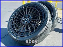 NEW 20 Black Rims Wheels Tires Fits Mercedes Benz S63 S65 S500 S550 S560 S580 NEW 20 Black Rims Wheels Tires Fits Mercedes Benz S63 S65 S500 S550 S560 S580