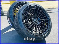 NEW 20 Black Rims Wheels Tires Fits Mercedes Benz S63 S65 S500 S550 S560 S580 NEW 20 Black Rims Wheels Tires Fits Mercedes Benz S63 S65 S500 S550 S560 S580
