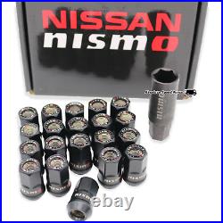 NEW Genuine Nissan NISMO Open Lug Nut Set 20 pieces + Key M12x1.25 40220-TUN01
