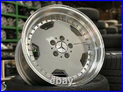 New 17 inch Staggered OZ Aero Classic Design Wheel (Set of 4) Mercedes Silver