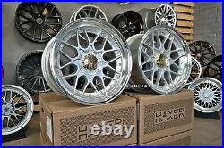 New 18 inch 5X120 HAXER BBS RS II 2 style DEEP DISH wheels for BMW E90 E46 E36