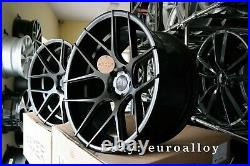New 20 inch 5x120 HAXER HX 022 rims BMW E60 E63 CONCAVE Wheels Black BBS