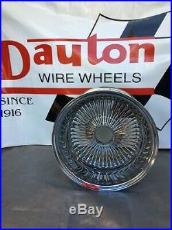 New Dayton Wire Wheels 16 x 8 Chrome, Reverse Offset, 100 Spoke, Set of 4
