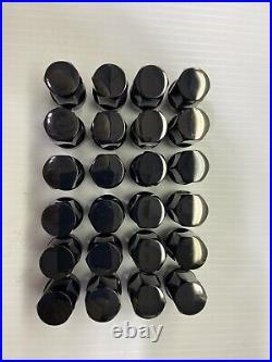 New Genuine GM Wheel Lug Nuts Black 85553528. 20 pieces