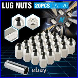 NiceCNC 20X 1/2-20 1.73 Wheel Lug Nuts Stainless Steel For Ford F-150 1975-1998