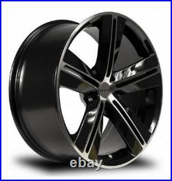 One Wheel Fits 2015 Chrysler 300 Touring SMS Black Machined 17x7.5 5x115 ET20 CB