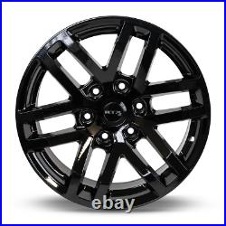 One Wheel Fits 2021-2023 Ford F-150 Lariat Oak Gloss Black 20x9 6x135 ET30 CB87