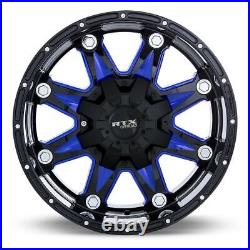 One Wheel Rim RTX (Offroad) 081869 Spine Black with Milled Blue Spokes 2