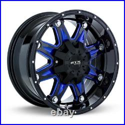 One Wheel Rim RTX (Offroad) 081869 Spine Black with Milled Blue Spokes 2