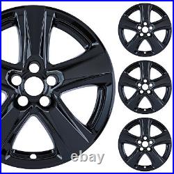 PACRIM 18 Gloss Black Wheel Skins for Toyota Highlander L (2020-24) Set of 4