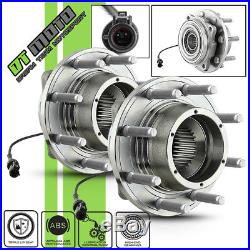 PAIR (2) 515081 05-10 Ford F250 F350 4WD Front Wheel Hub Bearings Assembly withABS