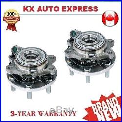Pair of 2 New Front Wheel Hub & Bearing Assembly Set for Left & Right Side 4WD